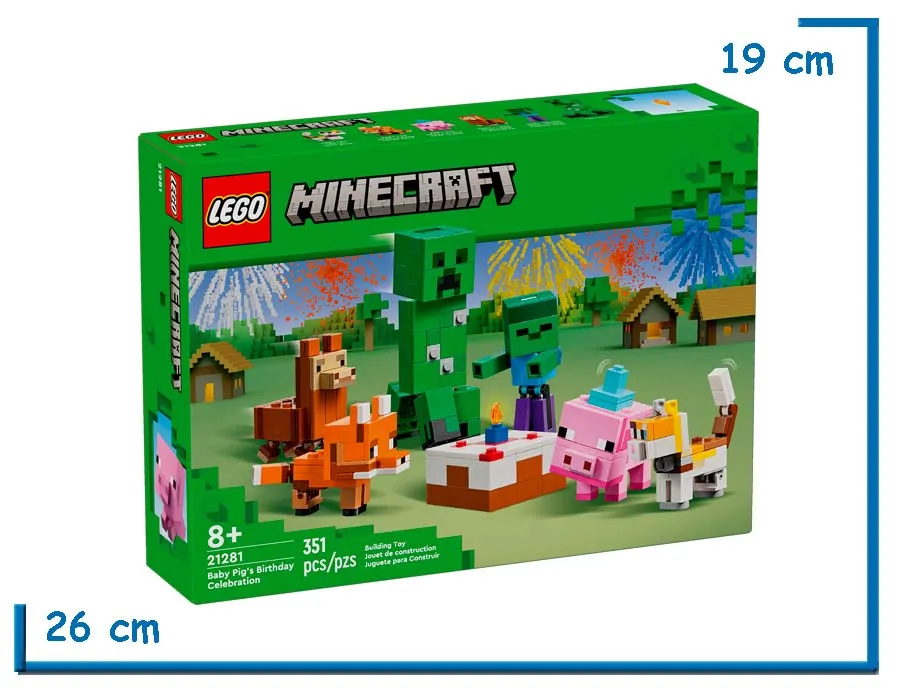 LEGO MINECRAFT BABY PIGS BIRTHDAY CELEBRATION