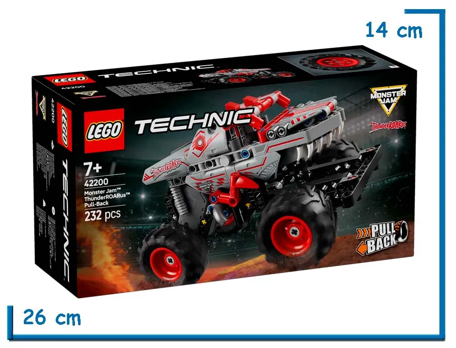 LEGO TECHNIC MONSTER JAM THUNDERROARUS PULL-BACK