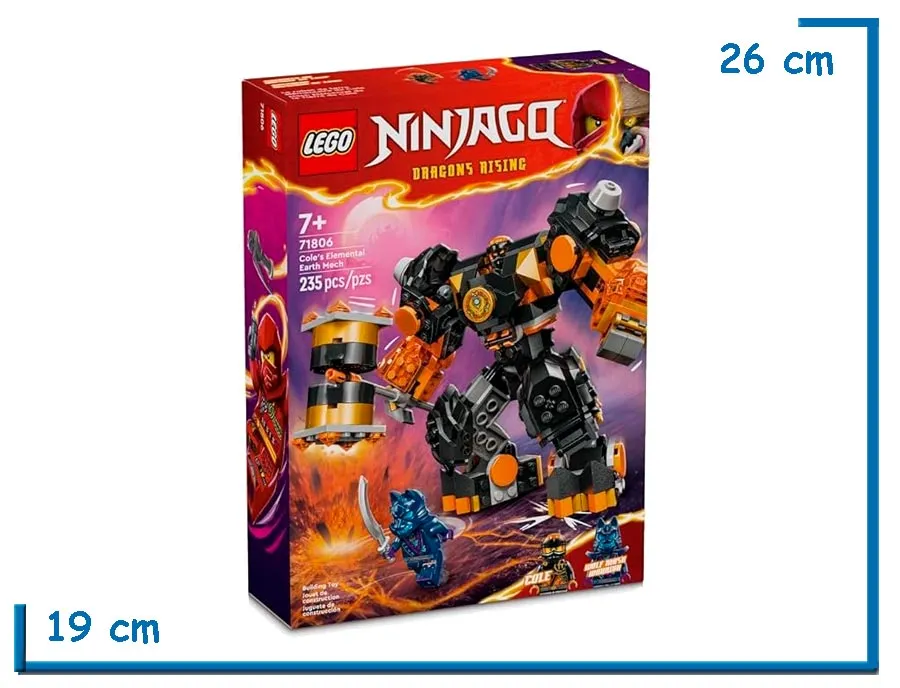 LEGO NINJAGO DRAGONS RISING COLES ELEMENTAL EARTH MECH