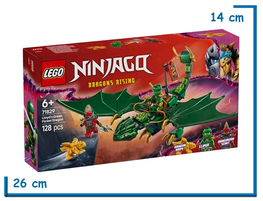 LEGO NINJAGO DRAGONS RISING LLOYDS GREEN FOREST DRAGON
