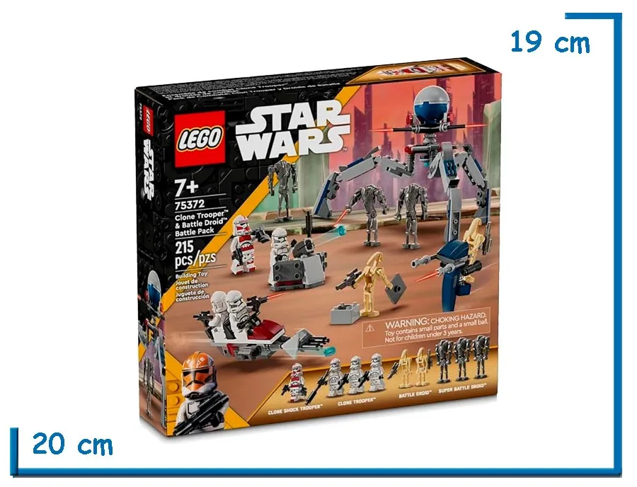 LEGO STAR WARS CLONE TROOPER & BATTLE DROID BATTLE PACK