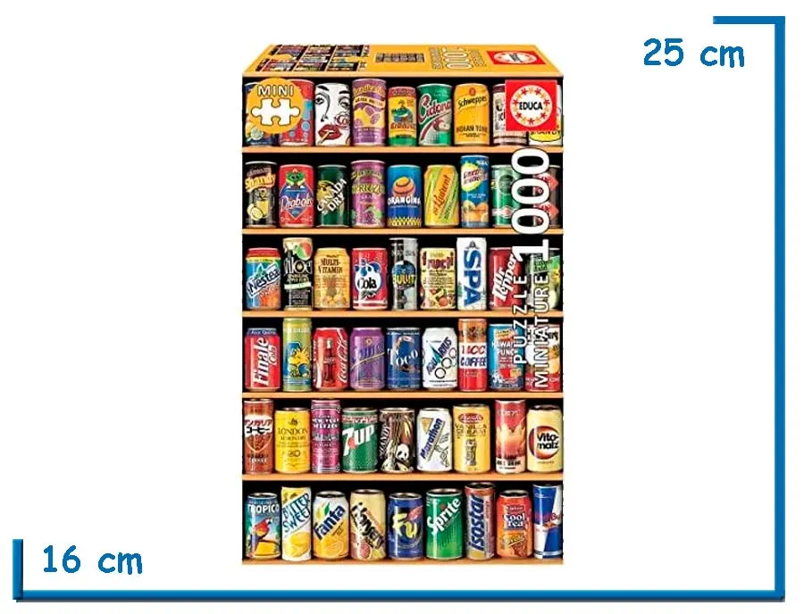 EDUCA PUZZLE MINIATURE X1000 PZS LATAS