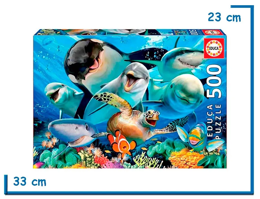 EDUCA PUZZLE X500 PZS SELFIE BAJO EL AGUA