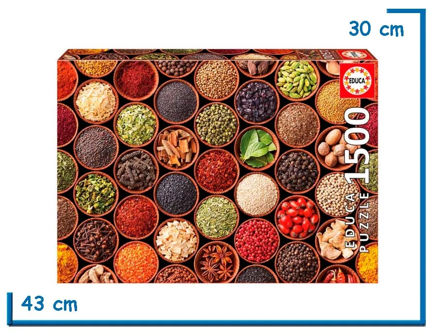 EDUCA PUZZLE X1500 PZS ESPECIAS Y CONDIMENTOS