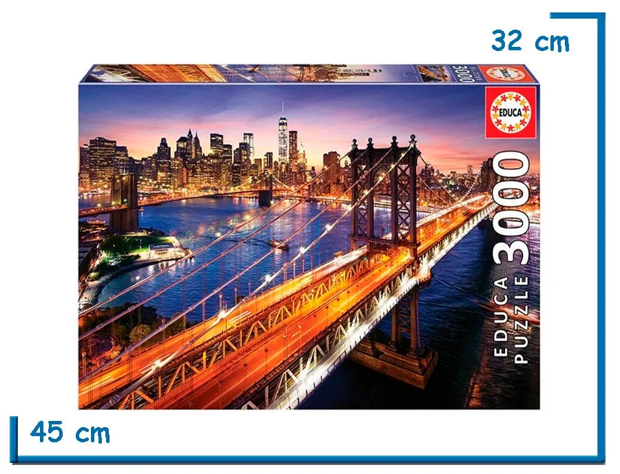 EDUCA PUZZLE X3000 PZS MANHATTAN AL ATARDECER