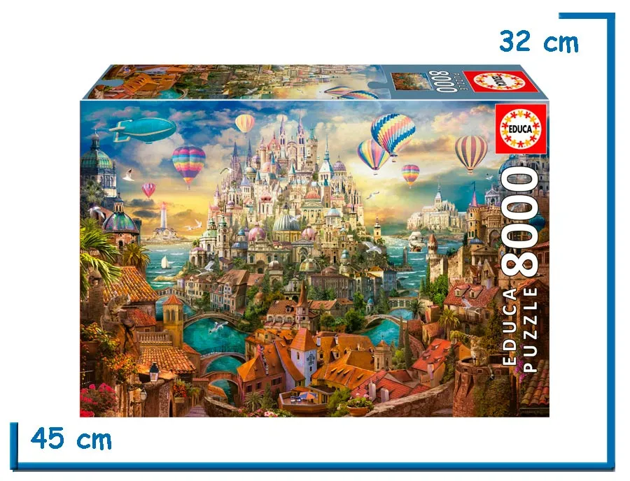 EDUCA PUZZLE X8000 PZS CIUDAD DE LOS SUEÑOS