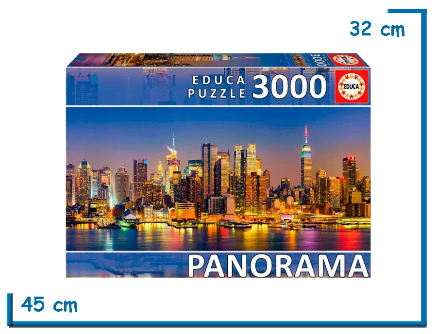 EDUCA PUZZLE X3000 PZS SKYLINE DE NUEVA YORK PANORAMA