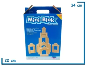 MINI BLOK MADERA NATURAL X50 PZS