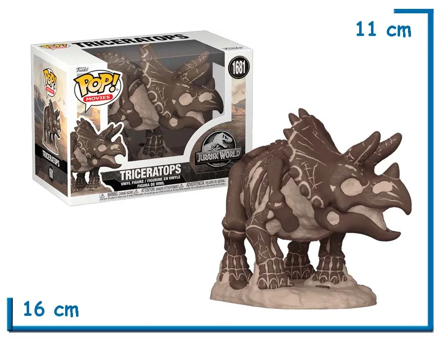 FUNKO POP TRICERATOPS FOSSIL JURASSIC WORLD