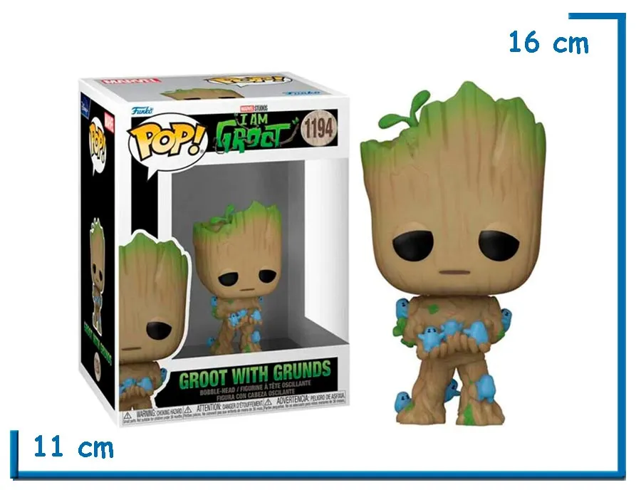 FUNKO POP GROOT WITH GRUNDS I AM GROOT
