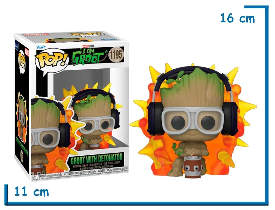 FUNKO POP GROOT WITH DETONATOR I AM GROOT