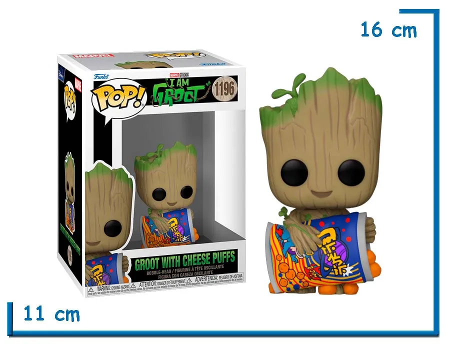 FUNKO POP GROOT WITH CHEESE PUFFS I AM GROOT