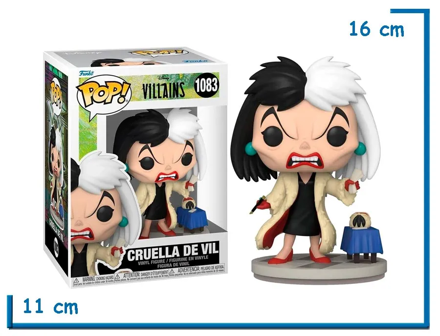 FUNKO POP CRUELLA DE VIL DISNEY VILLAINS