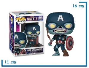 FUNKO POP ZOMBIE CAPTAIN AMERICA WHAT IF MARVEL