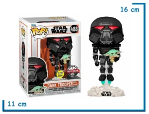 FUNKO POP DARK TROOPER WITH GROGU SW XGE