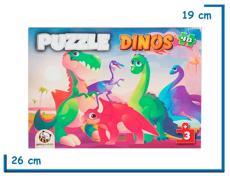 PUZZLE X48 PZS DINOS