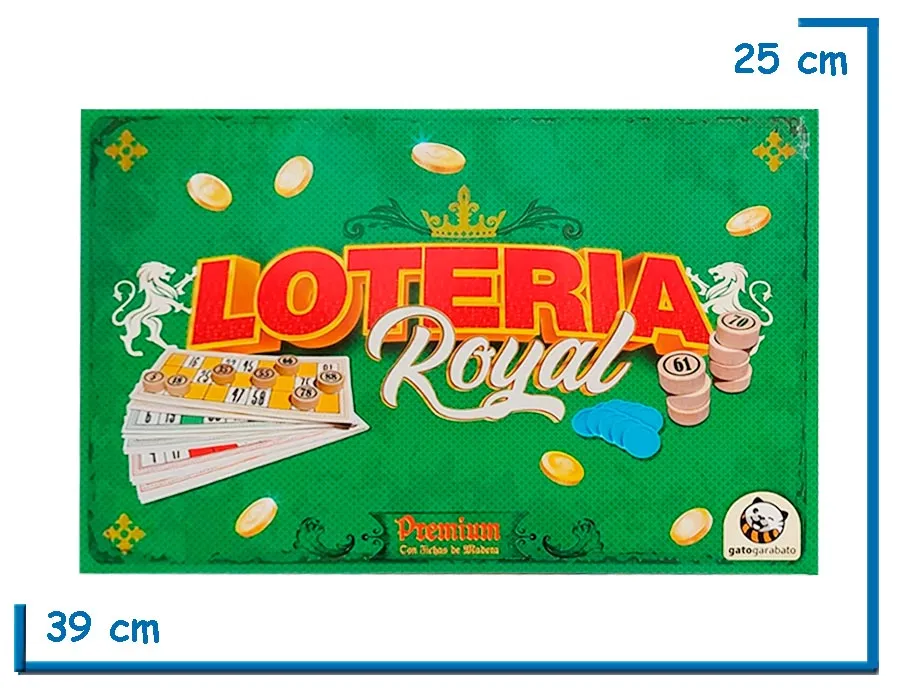 LOTERIA ROYAL PREMIUM FICHAS DE MADERA