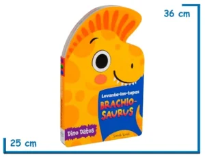 LIBRO DINO DATOS BRACHIOSAURUS LEVANTA-LAS-TAPAS TAPA DURA