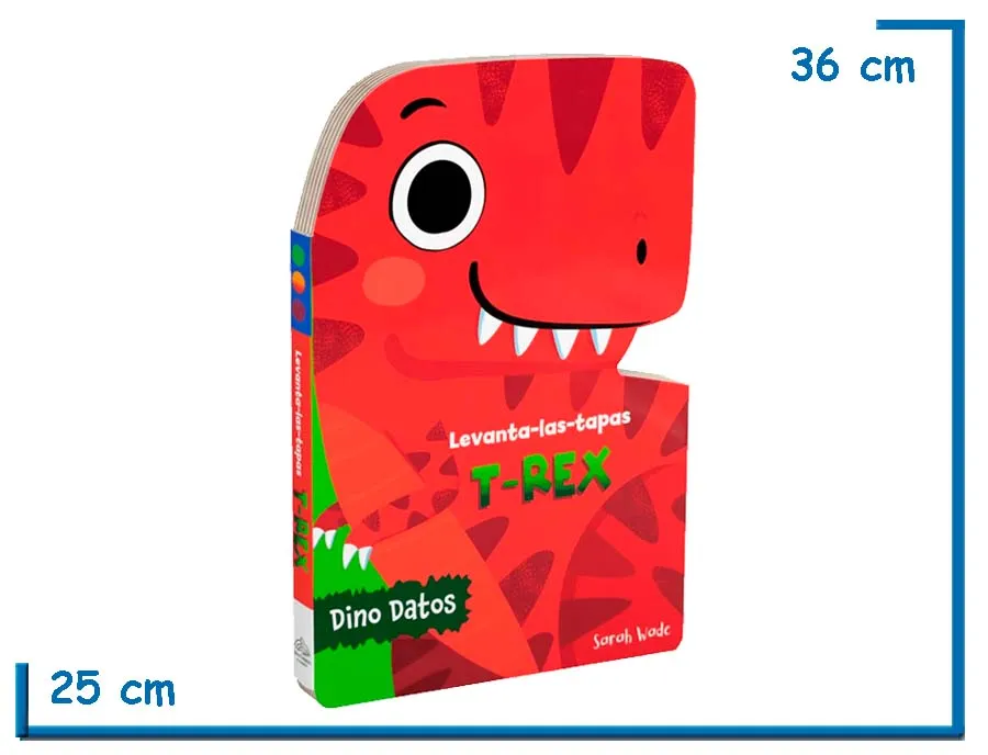 LIBRO DINO DATOS T-REX LEVANTA-LAS-TAPAS TAPA DURA