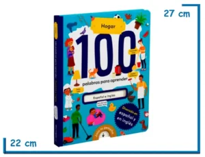 LIBRO 100 PALABRAS PARA APRENDER HOGAR ESPAÑOL A INGLES TAPA DURA