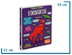LIBRO PEQUEÑOS EXPLORADORES DINOSAURIOS CON VENTANAS TAPA DURA