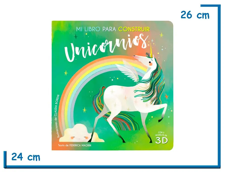 LIBRO MI LIBRO PARA CONSTRUIR UNICORNIOS CON 5 MODELOS EN 3D