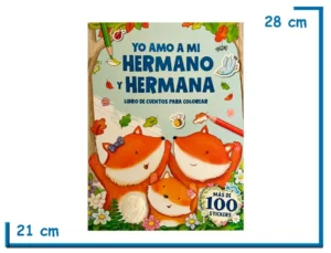 LIBRO YO AMO A MI HERMANO Y HERMANA CUENTOS CON STICKERS Y TEXTURA