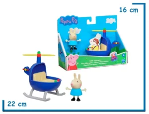 PEPPA PIG LITTLE HELICOPTER FIGURA CON VEHICULO