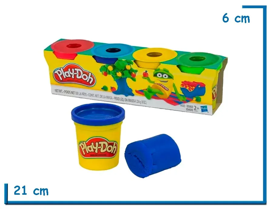 PLAY-DOH PACK X4 MASAS 56GR