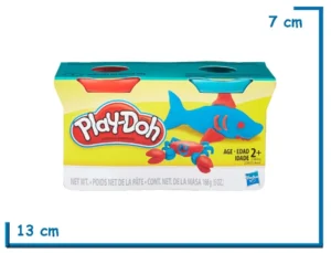 PLAY-DOH PACK X2 MASAS 84GR ROJO Y CELESTE