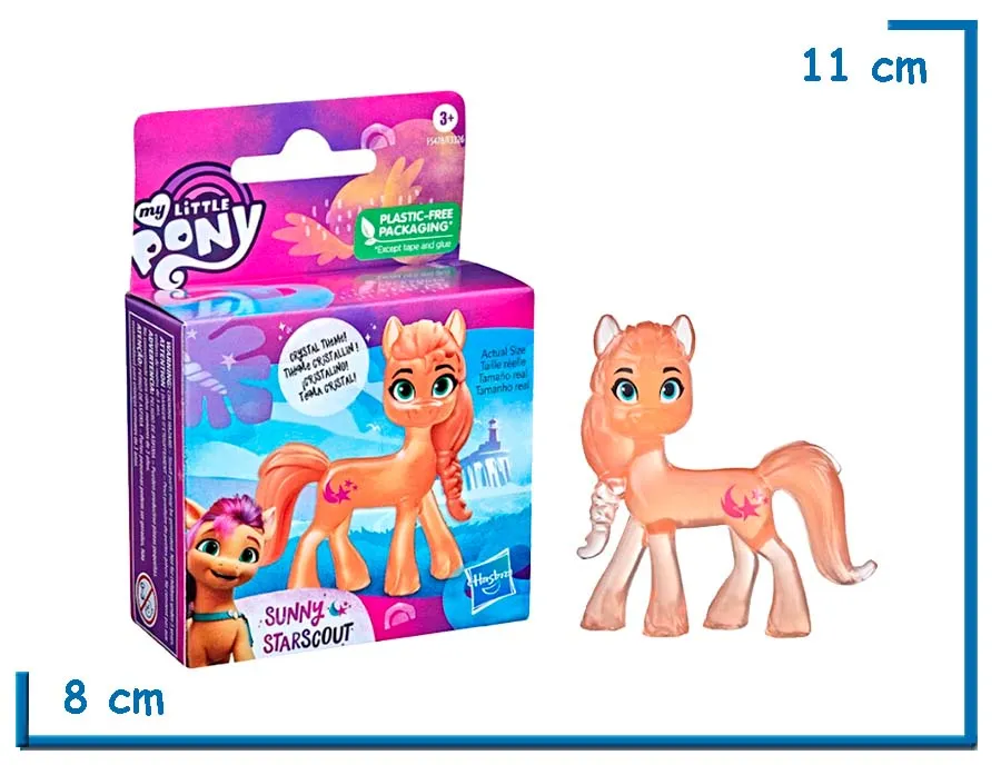 MY LITTLE PONY SUNNY STARSCOUT FIGURA CRISTALINA 6CM