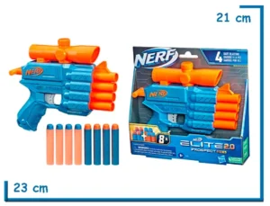 NERF ELITE 2.0 PROSPECT QS-4 CON 8 DARDOS