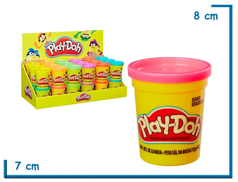 PLAY-DOH FUCSIA POTE DE MASA 112GR