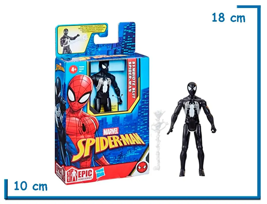 SPIDER-MAN SYMBIOTE SUIT SPIDER-MAN EPIC HERO SERIES 11CM