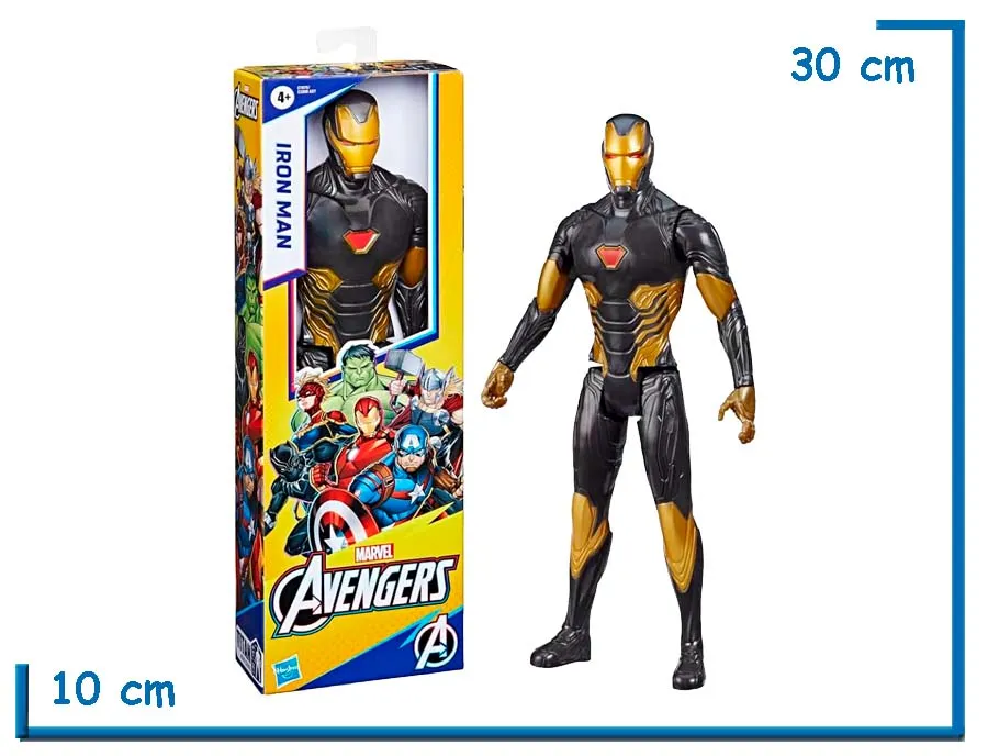 AVENGERS IRON MAN (NEGRO Y DORADO) TITAN HERO SERIES 29CM