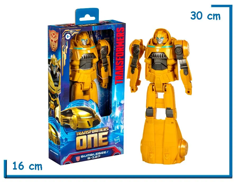 TRANSFORMERS ONE BUMBLEBEE B-127 FIGURA 28CM TRANSFORMABLE