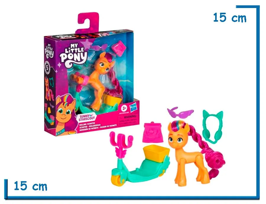 MY LITTLE PONY SUNNY STARSCOUT ROLLING SCOOTER CON ACCESORIOS