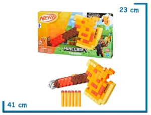 NERF MINECRAFT FIREBRAND HACHA CON 6 DARDOS