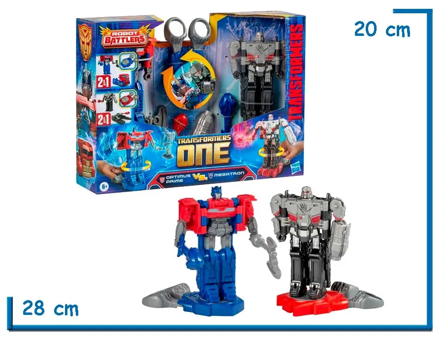 TRANSFORMERS ONE OPTIMUS PRIME VS MEGATRON 2-PACK ROBOT BATTLERS