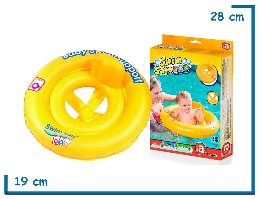 BESTWAY ASIENTO INFLABLE DOBLE ANILLO 69CM