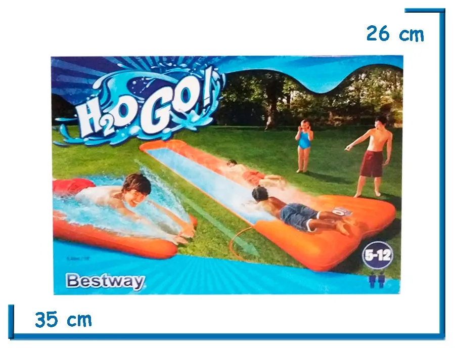 BESTWAY H2O GO! PISTA DOBLE SLIDE 5.49 M