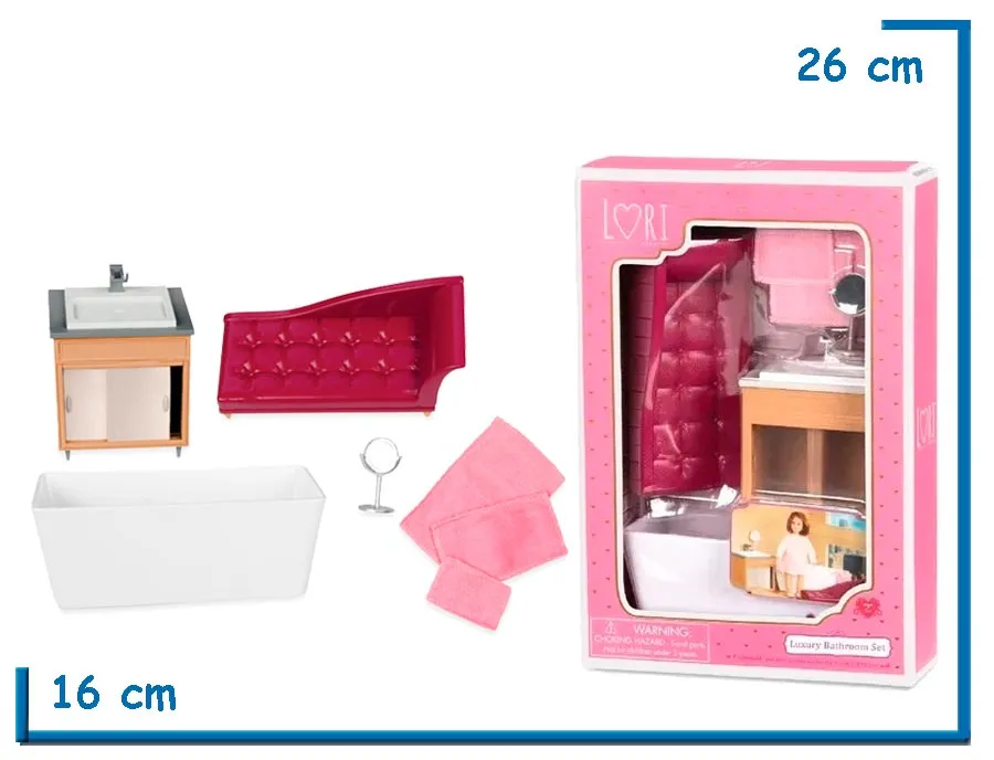 LORI LUXURY BATHROOM SET ACCESORIOS