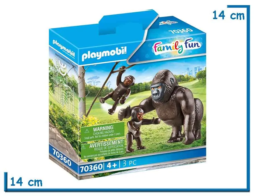 PLAYMOBIL FAMILY FUN GORILA CON BEBES