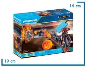 PLAYMOBIL PIRATES PIRATA CON CAÑON
