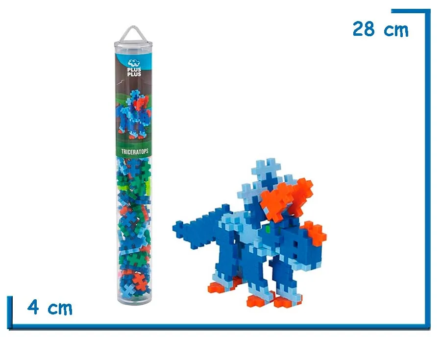 PLUS-PLUS TRICERATOPS ROMPECABEZAS 3D 100PZS