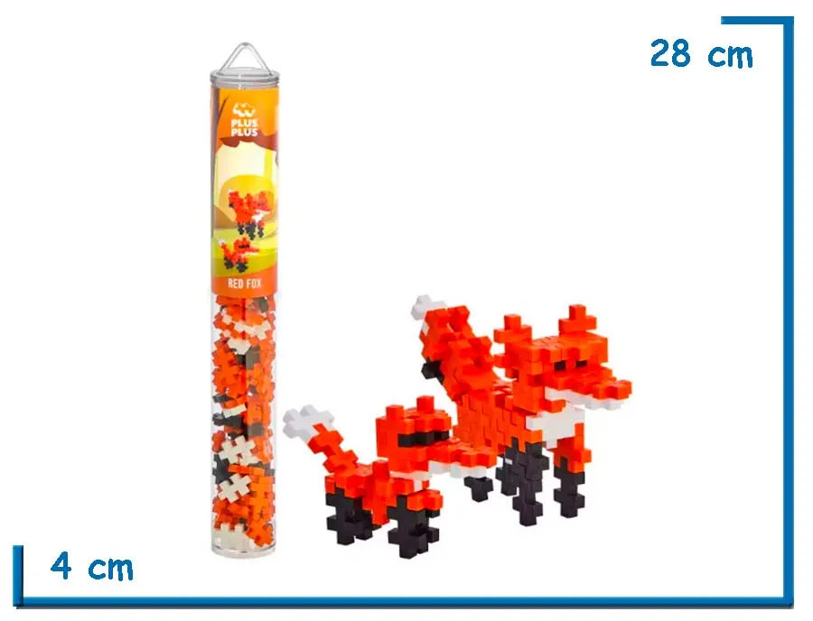 PLUS-PLUS RED FOX ROMPECABEZAS 3D 100PZS
