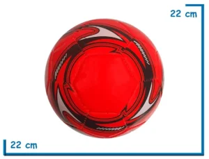 PELOTA DE CUERO N°5 ROJA REFORZADA