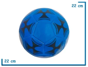 PELOTA DE CUERO N°5 AZUL REFORZADA
