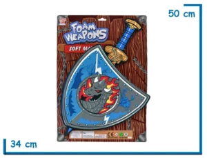 SUNBIRD FOAM WEAPONS ESPADA Y ESCUDO DRAGON VIKINGO