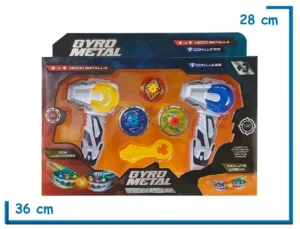 GYRO METAL TROMPOS BATTLE DUO AMARILLO Y AZUL